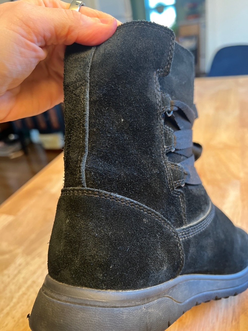 Timberland Black Leighland Pull-On Waterproof Boots US size 8 EU 39 - Picture 15 of 16